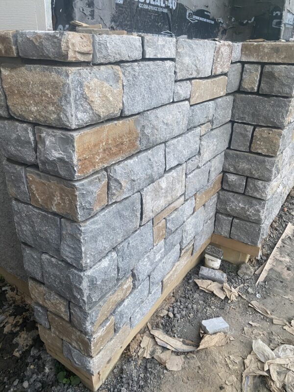 Cincinnati fieldstone freshly quarried veneer hand squared